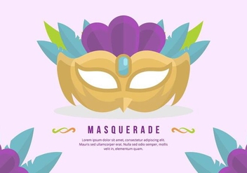 Masquerade Ball Background - vector gratuit #438001 