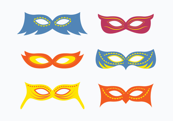 Fun Masquerade Mask Collection - vector #438161 gratis