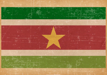 Grunge Flag of Suriname - vector gratuit #438171 