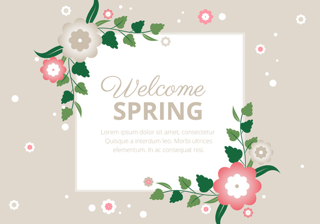 Free Spring Season Vector Background - vector gratuit #438551 