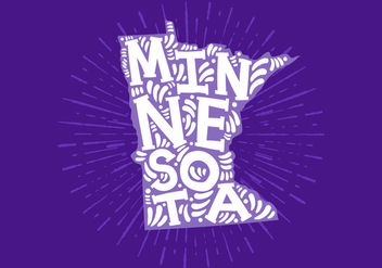 Minnesota State Lettering - Free vector #438801