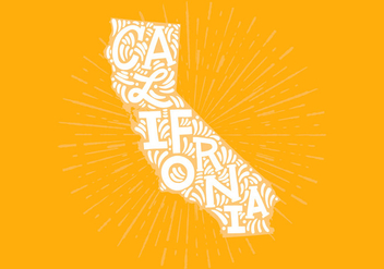 California state lettering - vector #438821 gratis