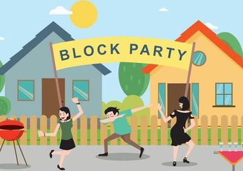 Free Block Party Illustration - Kostenloses vector #439861