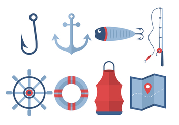 Free Fishing Vector Icons - vector gratuit #440081 