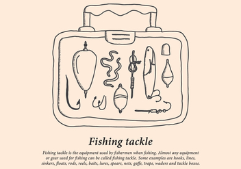 Fishing Tackle Box - vector gratuit #440111 