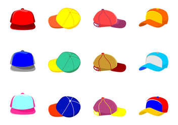 Trucker Hat Icons - Free vector #440131