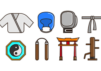 Set Of Dojo Icons - vector gratuit #440201 