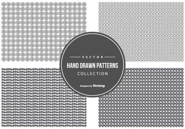 Cute Hand Drawn Pattern Collection - бесплатный vector #440561
