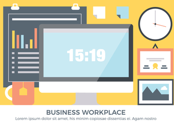 Free Business Workplace Vector Elements - Kostenloses vector #440921