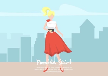 Poodle Skirt Illustration - бесплатный vector #441041