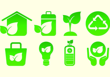 Set Of Biodegradable Icons - vector gratuit #441361 