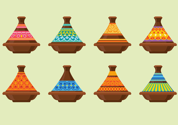 Tajines Made of Clay on the Souk in Chefchaouen, Marocco - vector #441601 gratis