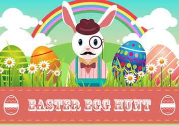 Easter Egg Hunt Vector - Free vector #441661