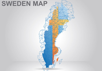 Sweden Map Background Vector - бесплатный vector #441741