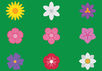 Flower Icons - vector gratuit #442411 