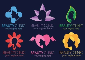 Beauty Clinic logo template design set - vector gratuit #442441 