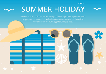 Free Summer Holiday Background - vector gratuit #443101 