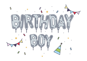 Free Birthday Boy Vector - Kostenloses vector #443131