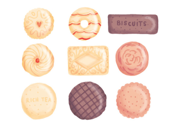 Vector Hand Drawn Biscuits - Free vector #443641