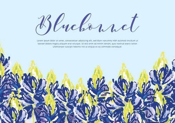 Bluebonnet Vector Background - vector gratuit #443661 