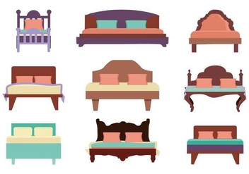 Free Furniture Bed Vector - Free vector #443951
