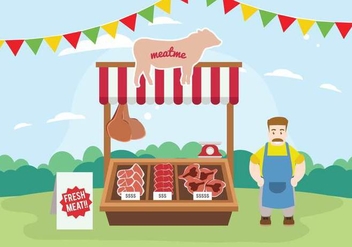 Free Charcuterie Stand Illustration - vector #444271 gratis