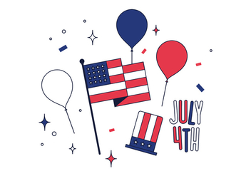 Free 4th Of July Vector - Free vector #444441