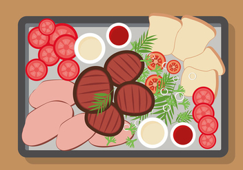 Charcuterie Plate Free Vector - Free vector #444571
