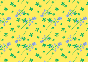 Bluebonnet Flower Pattern - vector gratuit #444641 