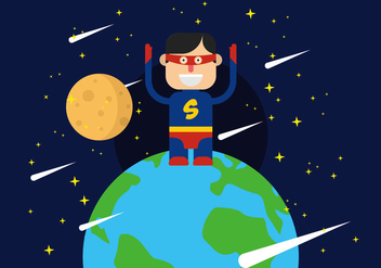 Super Heroes Illustration - vector gratuit #444821 