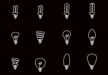 Hand Drawn Light Bulb - vector gratuit #445001 