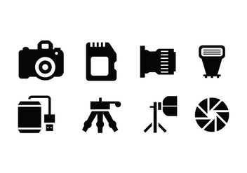 Photography tools vector icon - Free vector #445061