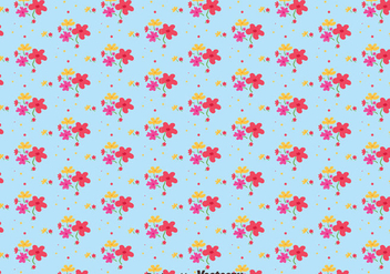 Flower Ditsy Print Pattern Vector - Free vector #445341