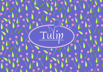 Tulip Disty Pattern Free Vector - Kostenloses vector #445351