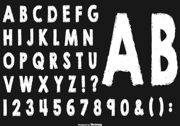 Sketchy Style Alphabet Collection - vector #445491 gratis