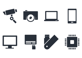 Gadget Icon and Accecories - Kostenloses vector #445731