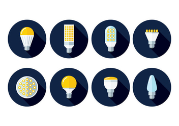 LED Lights Icons - Free vector #445781