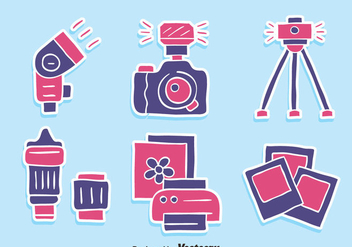 Nice Camera Element Icons Vector - Free vector #446091