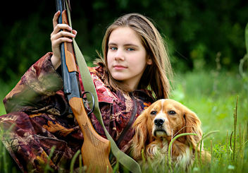 A hunting girl - Free image #447261