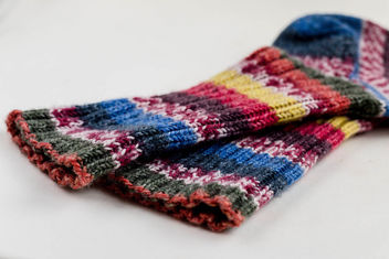 Colorful knitted socks - image #450421 gratis