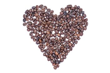 Coffee beans in shape of heart - Free image #451871