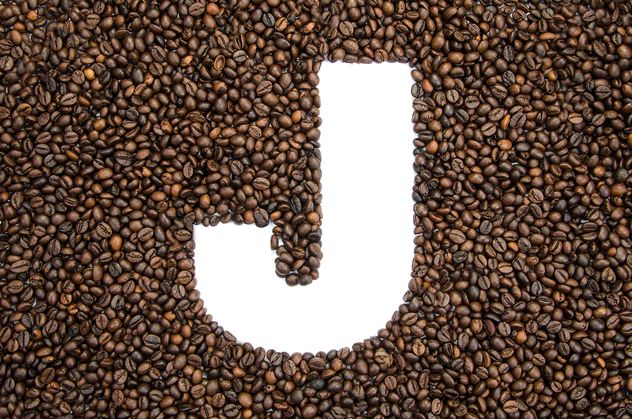 Alphabet of coffee beans - бесплатный image #451901