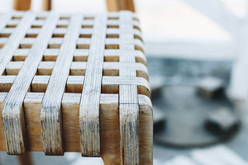 Detail of wooden chair. Close up. - image #453301 gratis
