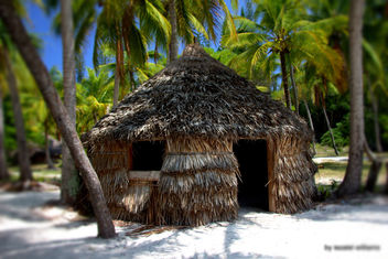 Traditional Melanesian hut in Isle of Pines in New Caledonia by iezalel williams - IMG_2642 - Canon EOS 700D - Kostenloses image #461811