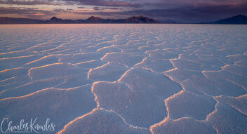 Sunrise across Bonneville Salt Flats Utah - image gratuit #489951 
