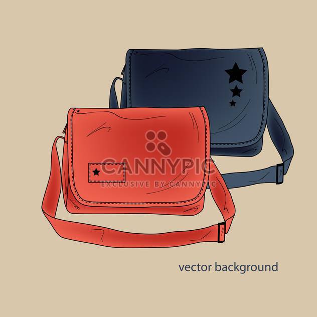 Vector background of female colorful bags - Free vector #127041