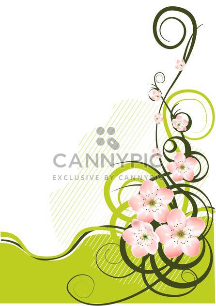 Spring background with spring flowers and text place - Kostenloses vector #127191