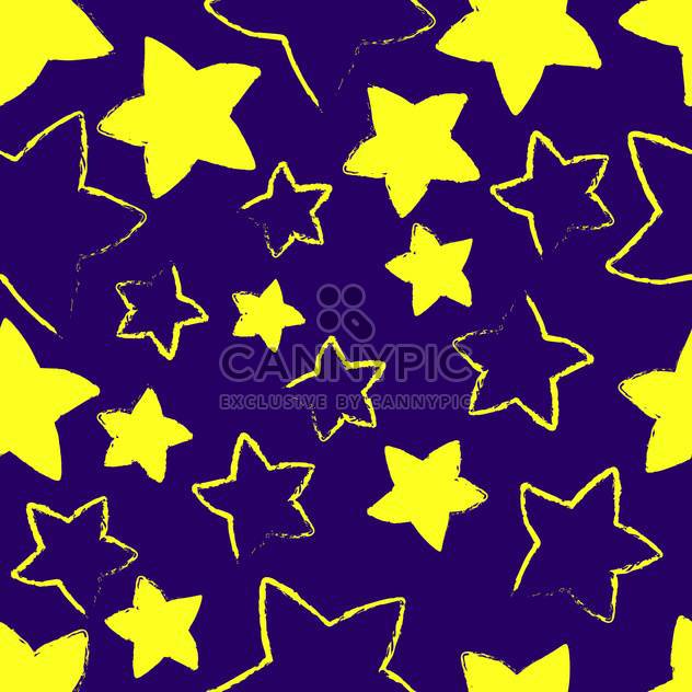 Vector blue background with yellow stars - vector gratuit #127281 