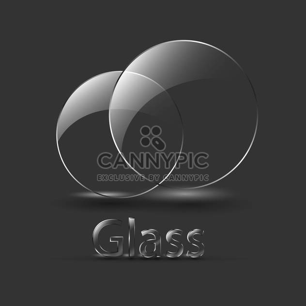 Black balls with signature glass - vector gratuit #127911 