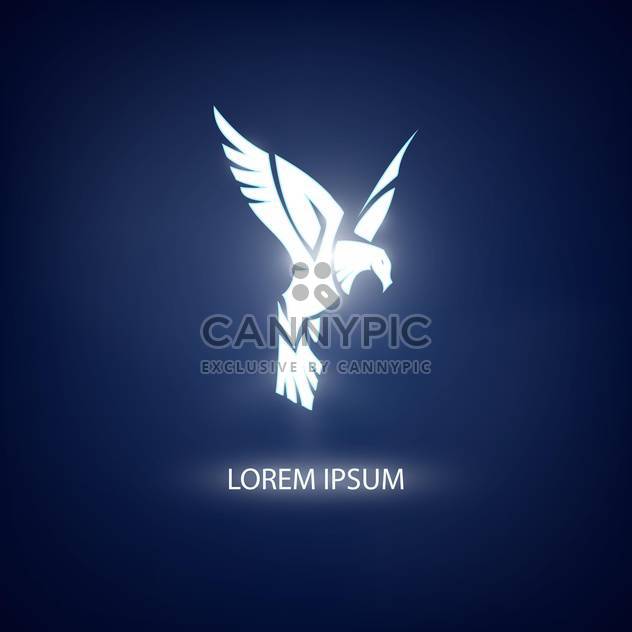Eagle symbol on blue background for mascot or emblem design - Kostenloses vector #128531